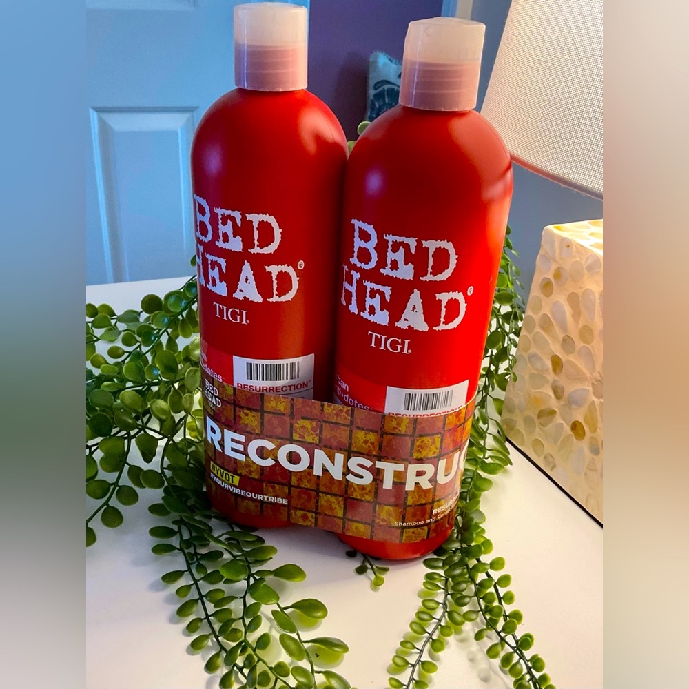 TIGI BED HEAD RECONSTRUCTION SHAMPOO and CONDITIONER w/pumps